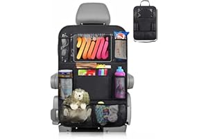 mauepersu Autositzschoner und Organizer,Wasserdicht und Pflegeleicht Oxford Tuch Autositz Organizer, Rücksitz Organizer mit Viel Stauraum,Wasserdichter Rücksitzschutz für Kinder