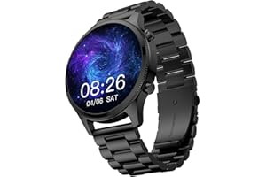 Noise Halo Plus 1.46" Super AMOLED Display Elite Smart Watch, Bluetooth Calling, Stainless Steel Build, Always on Display, Up