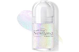 NewBang Roll-on Holographic Body Glitter Gel for Body Face Hair, Chameleon Color Changing Glitter Gel Under Light, Chunky Mermaid Sequins Festival Party Body Shimmer Glitter Makeup (10# Neon Violet)