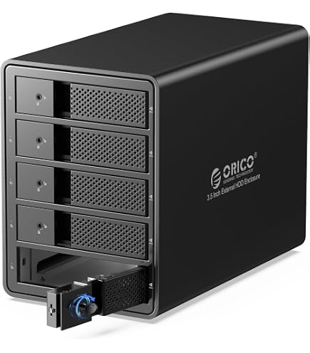 ORICO 5 Bay USB 3.0 3.5 inch External Hard Drive Enclosure Support