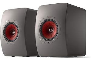 KEF LS50 Wireless II - Active wireless stereo speaker system (Titanium Grey) | HDMI | Airplay 2 | Bluetooth | Spotify | Tidal