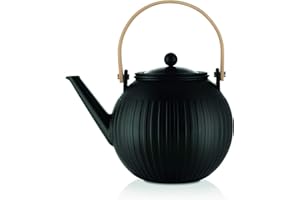 Bodum 11920-259 Douro Théière à Piston en Porcelaine avec Filtre en Acier Inoxydable, 1,5 L