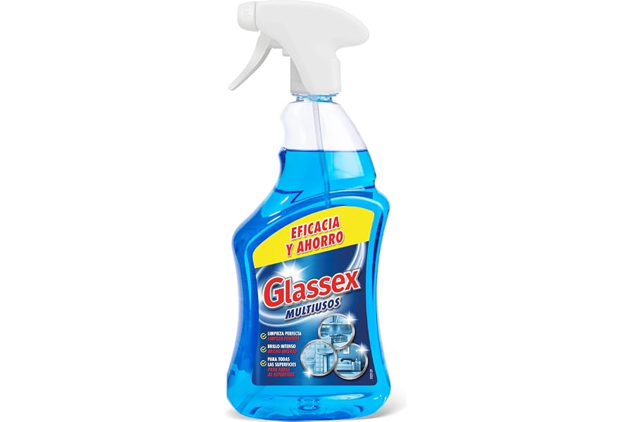 Glassex - Limpiador multiusos y cristales, formato pistola spray - 750 ml