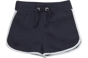 Red Melon Girls Retro Stripe Cotton Summer Shorts