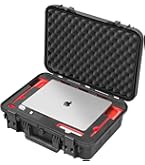 TOMcase Outdoor Schutzkoffer IP67 Wasserdicht - Stoßfester Hardcase Koffer für Laptop Notebook und Technik - Transportkoffer mit Rasterschaumstoff Inlay - Staubdicht Sicherheitskoffer Made in Germany