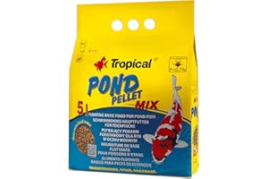 TROPICAL Pond Pellet Mix 5L / 650g - Alimento Flotante básico para Peces de Estanque, bajo Contenido en fósforo no favorece la proliferación de Algas