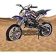 2-Stroke Gas Power Kids Dirt Bike, 49cc Kids Mini Motocross - The Ultimate Off-Road Thrill with High Speed, Maximum Control and Endless Adventure, Racing Max Speed 40km/H (Blue)