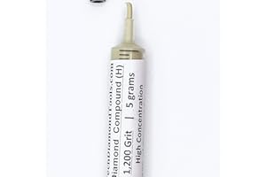 TechDiamondTools Diamantpolierpaste Polierpaste Körnung 14.000 0-1 Mikron für Endpolitur 5 Gramm mit mittlerer (M) 25% Konzentration von Damond-Pulver