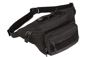 Yakmoo Bolsa de Riñonera Multifuncional Estilo Militar Táctico Bolso de Cintura o Bandolera Impermeable al Aire Libre
