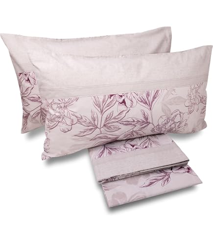 Laura Biagiotti Completo Letto Matrimoniale Maxi In Percalle Di Cotone, Con Sotto E Federe, Bromelia Bordeaux - 2