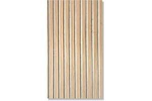 Akustikpaneele AURA Balance Oiled Oak 240x60cm | Wandpaneele Holzoptik Eiche geölt | Filz Beige | 1-seitig furniert | Acoustic Wall Panel | Schallschutz Wand | 1 Stück | 1,44 m²