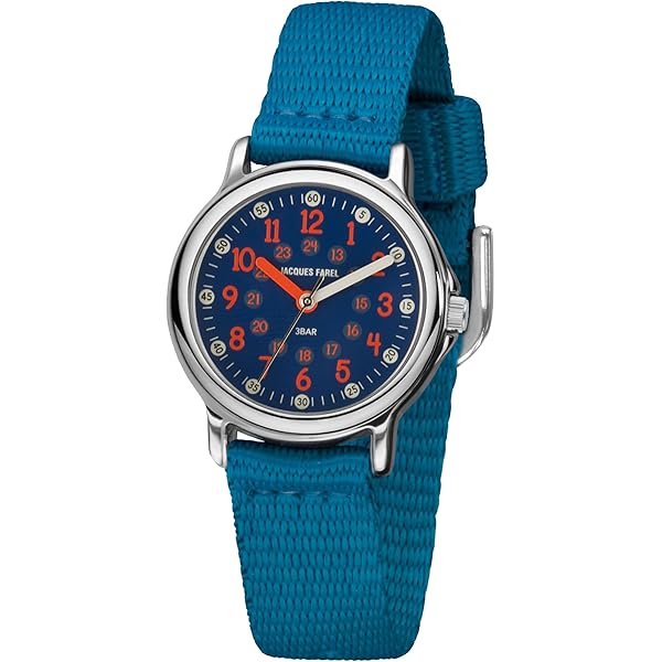Atrium Kinderhorloge voor meisjes, analoog, kwarts met nylon band, textielband, mint en motief wijzerplaat paard, Siabelle pastelkleuren A44-13, munt, Riemen