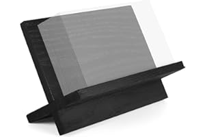 TOROS STORE Business Card Holder for Desk - Black Wood Small Cards Holders, Professional Desktop Business Card Stand Display, Wooden Name Card Holder, Modern Design Office Business Cards Holder