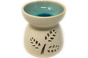 TRINTURA Keramik Duftlampe für ätherische Öle und Duftwachs | Hochwertiger Aroma Diffuser Öl | Ideal für Duftwachs & Duftöl | Elegantes Stövchen Duftöl