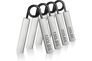 CRAZYROPE Hand Grip Antebrazo Ejercitar, Paquete de 4 o 6, 22.5 kg - 157.5 kg Fortalecedor de Agarre, Ejercitador de Manos para Antebrazo Fortalecer y Rehabilitacion Mano