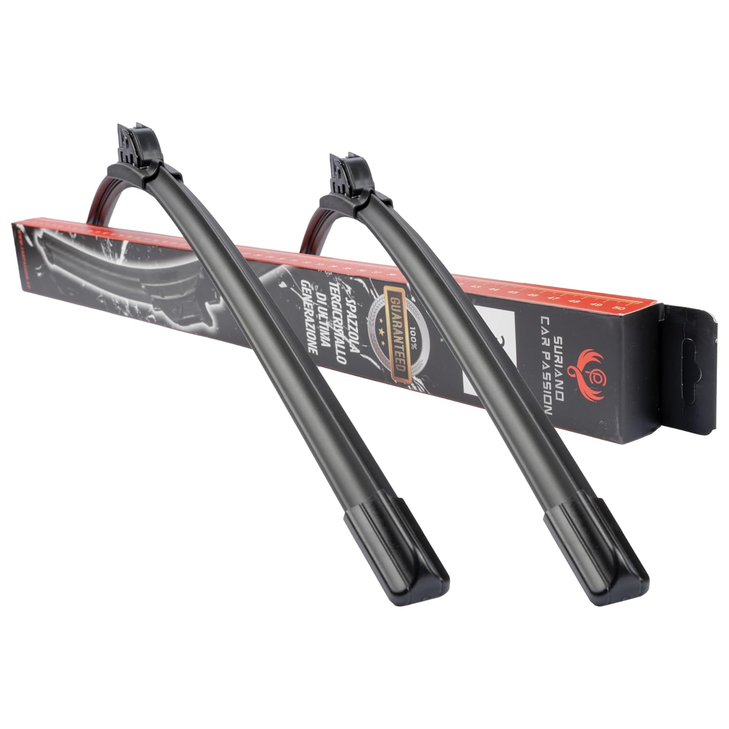 Coppia Spazzole Tergicristallo per Fiat Grande Punto Evo 2005-2018 65+38 cm | Kit 2 spazzole - 65 cm lato guida e 38 cm lato passeggero - Per Grande Punto 2005-2009, Punto Evo 2009-2011, Abarth 2006-2009