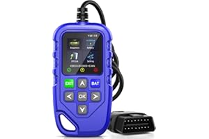 Riokko OBD2 Diagnosegerät, OBD2/EOBD Diagnosegerät Auto, Motor Fehlercodeleser Auto Diagnosegerät (Blau)