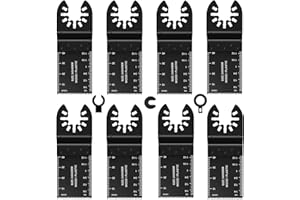 GÉNÉRIQUE Lame Scie Oscillante, Outil Multifonction Universelle Accessoires pour Plastique, Bois, Métal, Lame Multitool pour Fein Multimaster, Ryobi, Milwaukee, Bosch, Dremel, Rockwell