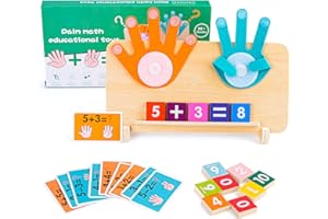 Muyohix Juegos Educativos Niños 3 4 5 6 Años, Juguetes Montessori Matematica, Montessori Contando Juego de Aprendizaje para Aprender a Agregar y Restar Matemáticas, Regalo Ideal para Niños y Niñas