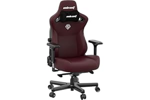 Anda Seat Kaiser 3 Gaming Chair for Adults - Large Reclining Video Game Chairs, PVC leather Ergonomic Office Chair, Heavy Duty Neck & Back Lumbar Support, Luxury Maroon Computer Chairs for Home & Work