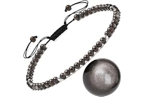 Apocalyptic-K Women's 925 Sterling Silver/Gold Anklet, │4MM│9-12 in│，Natural Stone Anklet, Hand Woven Anklet (Size Adjustable)