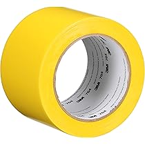 3M Cinta De Vinilo 471, 2 Pulgadas X 36 Yardas, Amarilla, 1 Rollo, Cinta Amarilla Para Piso Alternativa De Pintura Para Marcado De Piso