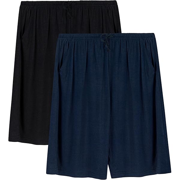 Light & Shade LSSET032 Pyjamaset met ronde hals en korte broek voor heren, Blauw, XXL