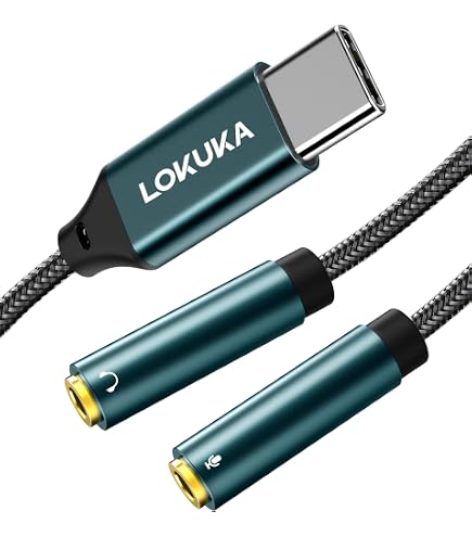 TRRS Naar TRS Adapter SOLMIMI Headset Adapter 3 5mm Headphone Mic 