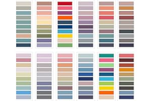 Eodohun 2400 Pcs Sticky Tabs, 12 Sheets Sticky Index Tabs, Book Tabs, Page Markers, Colorful Book Annotating Tabs, Page Tabs, Sticky Flags, Transparent Sticky Note Tabs, File Index Tabs