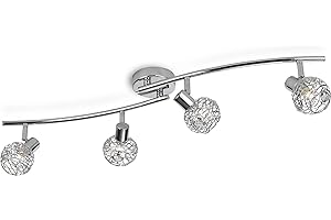 PHILIPS LIGHTING Philips 5581411pn E, MYL Hosta 4 spots. 4 x 28 W exkl. lm, acier, 5 Watts, G9, Chrome, 10.3 x 85 x 14,5 cm