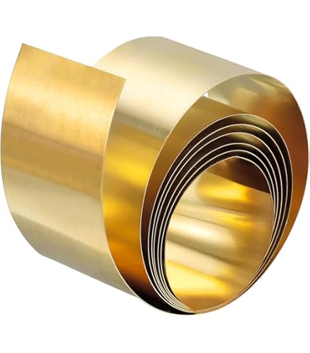 Lamiera Di Ottone In Rotolo 0.1mm X 300mm X 1000mm | Per Fai Da Te, Artigianato E Decorazione - Foto 10