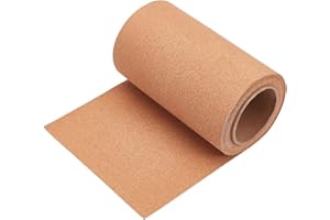 BENECREAT Rotolo di sughero da 600 x 20 cm, 1 mm, in sughero naturale, per sottobicchieri, decorazioni da parete, feste e fai da te