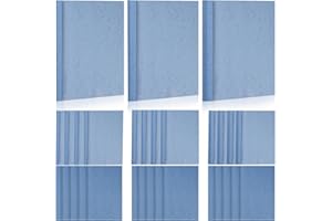 IRENWARL 15 Sheets Thermal Binding Covers A4 Thermal Binding Covers PVC Heat Binding Cover 3mm-16-25 Sheets 6mm-36-50 Sheets 8mm-51-70 Sheets Blue with Cover