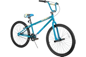 HH HILAND HILAND 24/26 Inch BMX Bike for Boys and Girls, Beginner-Level BMX to Advanced Riders with 2 Pegs, V Brakes, Adults Bicycles for Men and Women