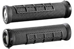 OLD DUTCH INTERNATIONAL ODI Elite Flow Lock-On - Puños para bicicleta de montaña, 130 mm, color verde neón y negro