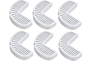 Pioneer Pet Ersättningsfilter för fontäner i keramik och rostfritt stål, regndroppsfilter (6 filter)
