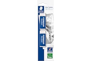 STAEDTLER 52650BK2DA - Mars Plastic Eraser (Pack of 2)