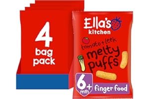 Ella's Kitchen Organic Tomato & Leek Melty Puffs (4 x 20g)