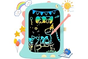 TEKFUN Bebe Jouet Enfants 3 4 5 6 7 Ans Filles et Garçons, Tablette D’Écriture LCD 8,5 Pouces, Dessin Jeux Educatif Dinosaure Jouet Fille Cadeau Anniversaire Noël 3+ Ans (Bleu)