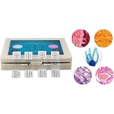 IBEROSCOPE 100 Microscope + USB Ready Samples with Microscopy Manual | Biological Preparations of Plants, Animals, Insects an