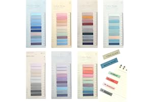 TOPJOWGA Notas Adhesivas Translúcidas, 1400 Piezas Marcadores Post, Posits de Colores Pequeños Transparente, Indices Adhesivos, Marcadores Adhesivos, para Libros Clasificar Archivos