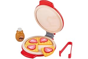 JOCCA - Gaufrier en Bois avec Accessoires pour Enfants | Montessori Fer à gaufres pour Enfants | Plus de 2 Ans | Jouet, Cadeau Enfant Fille | Appareil électroménager Jouet