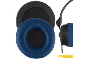 Geekria QuickFit Proteinowe skórzane nauszniki do słuchawek Sennheiser HD25, HD25SP, HD25 Lite, HD25 Plus, HD25 Limited 75th Anniversary Edition, nauszniki (niebieskie)