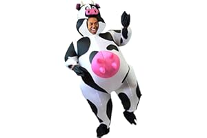 Spooktacular Creations Costume gonfiabile Deluxe Costume da mucca di Halloween - Taglia per adulti