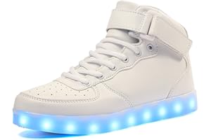 Voovix Kids LED Light up Shoes Flashing Trainers High-top Charging Sneakers with Remote Control for Boys and Girls