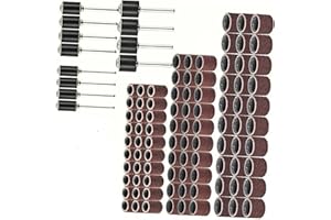 KIMISS do do Wkładek Pierścienie pierścień Piaskowy Bęben z Piaskiem Stalowy Piasek Miedziany 102 szt. Taśma Szlifierska Bęben z Piaskiem Obrotowy ścierny pierścień Szlifierski