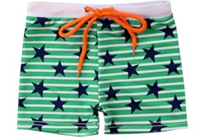 Carolilly Short de Bain Enfant Bébé Garçon Boxer Maillot de Bain Imprimé Natation Plage (6Mois-6Ans)