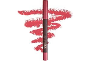 SS DOUBLE S BEAUTY SS| Double S Beauty - Lápiz Perfilador Labios Versátil, Cremoso y Nutritivo | Pintalabios, Colorete y Sombra de Ojos Acabado Ultra Natural Satinado | Lip Liner Labial Fácil y Rápido (Coral Suave)