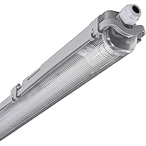 V-tac Vt-12023 Led Armaturen - Dubbele Buis 2 X 18w - Ip65 Waterdicht - Wit - 3400 Lumen