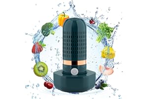 QSRTHFV Fruit Vegetable Washing Machine, Portable Wireless Fruit Food Purifier Disinfection Machine Waterproof Fruit Vegetables Washing Cleaner for Washing Fruits Vegetables Rice Home